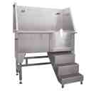 Deluxe Stainless Steel Grooming Tub With Stairs