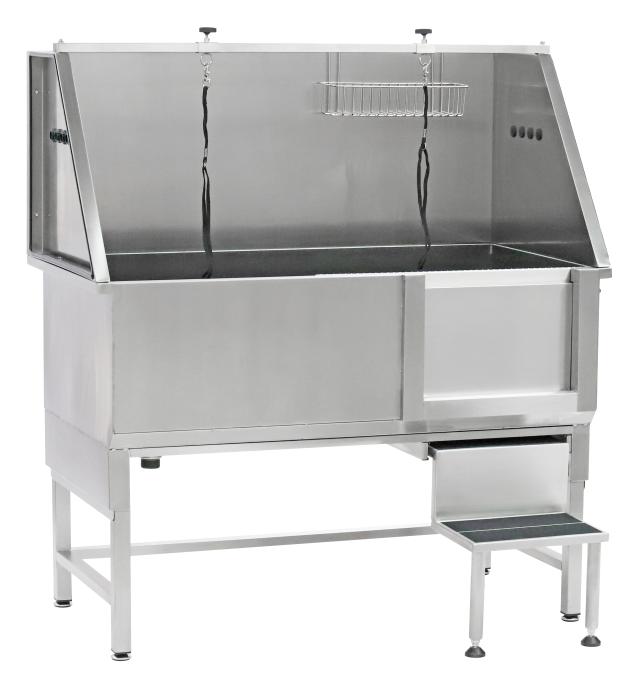 Aeolus Bark Basin S Stainless Steel Stationary Grooming Bathtub