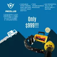 Aeolus Mountain Package- Electric Lift Table, Forced Air Dryer and Table Mat for $999