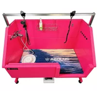 Aeolus BTS-231E-CIRC Pink Electric Lift Dog Grooming Tub with GroomJet Recirculating Pump